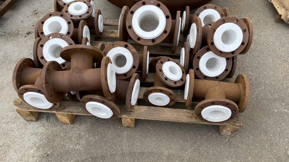 Ptfe Lined Acid Resistant Chemical Tee