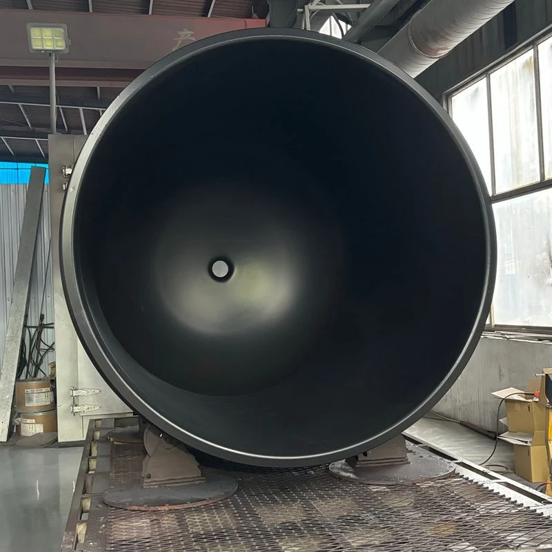 Tanque de armazenamento de produtos químicos revestido com PFA