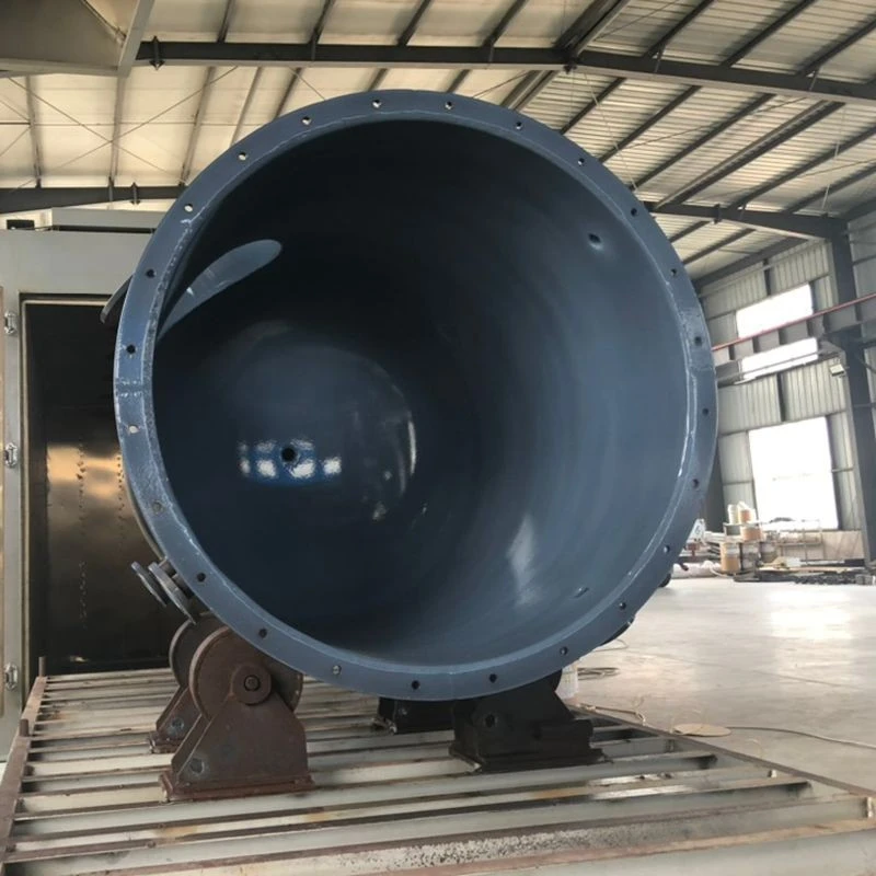 Tanque de reação química industrial revestido com PFA