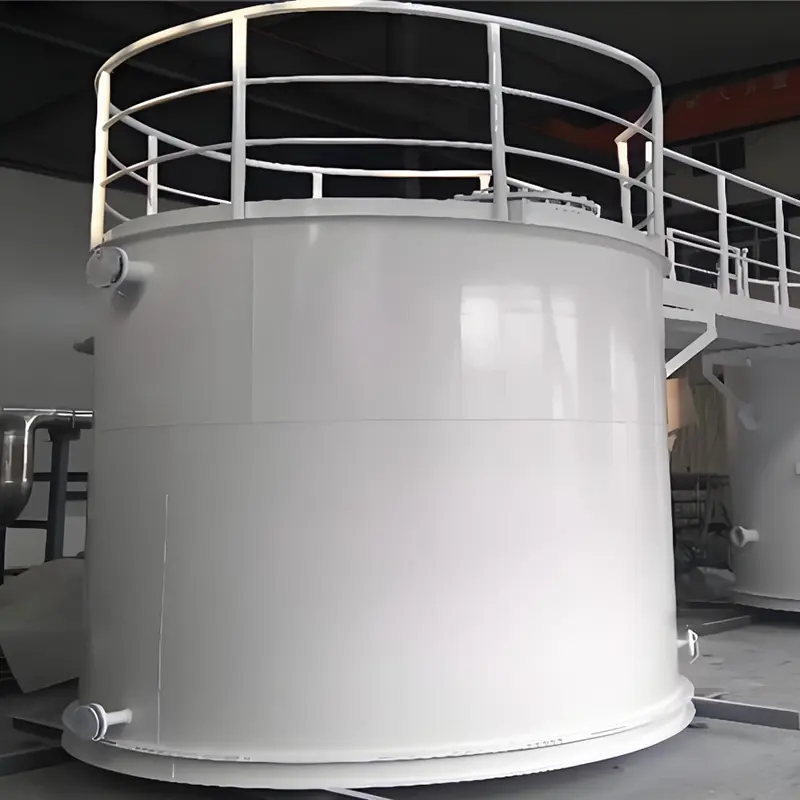 Tanque de armazenamento químico resistente a ácidos revestido com PTFE