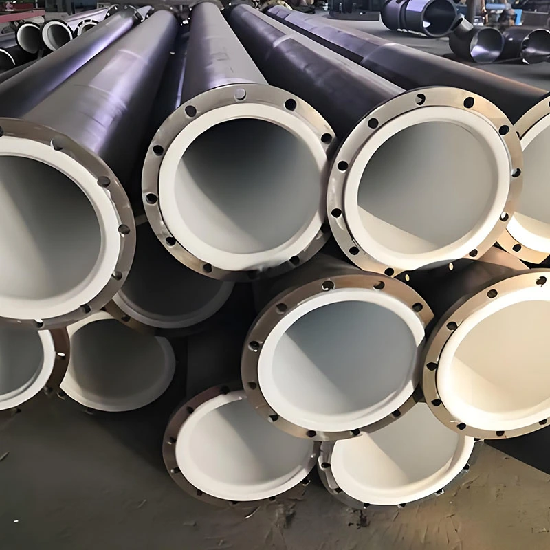 Pipeline químico industrial revestido com PTFE