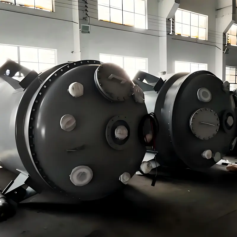 Tanque de recebimento de processo químico industrial revestido com PTFE