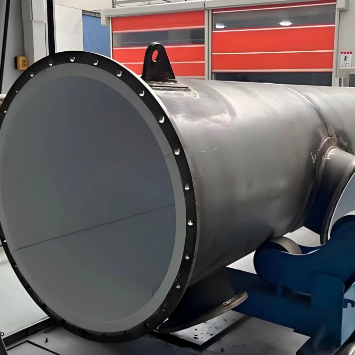 Sistema de coluna de separação industrial revestido com PTFE